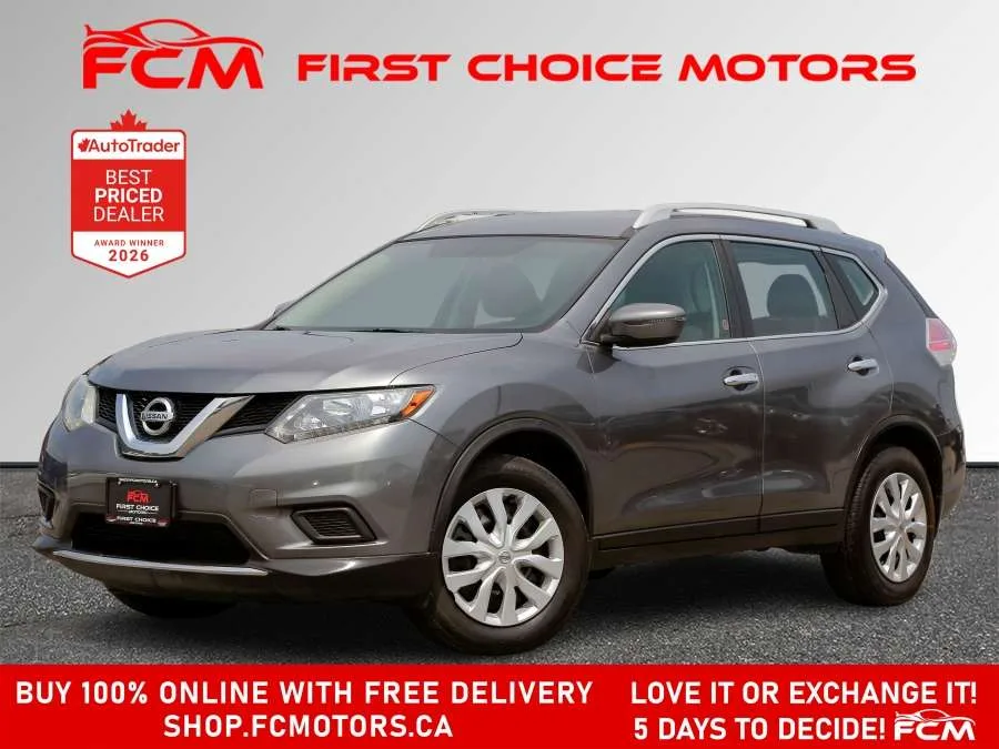 2016 Nissan Rogue S | FULLY CERTIFIED WITH WARRANTY, photo 1 of 30