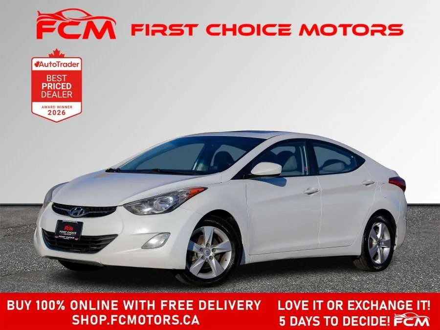 2013 Hyundai Elantra GLS | FULLY CERTIFIED WITH WARRANTY, photo 1 of 28