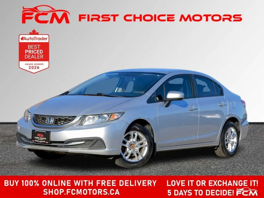 2014 Honda Civic Sedan LX | FULLY CERTIFIED WITH WARRANTY, photo 1 of 30