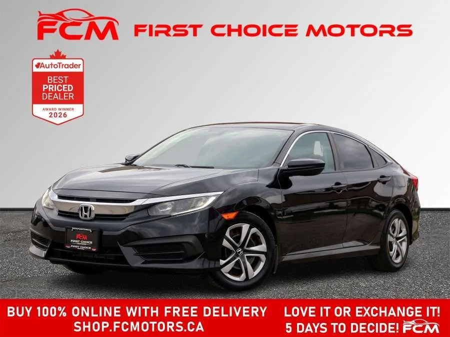 2017 Honda Civic Sedan LX | FULLY CERTIFIED WITH WARRANTY, photo 1 of 28