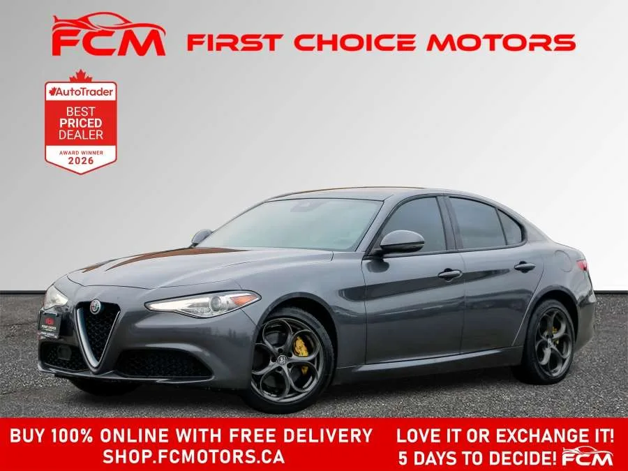 2017 Alfa Romeo Giulia | FULLY CERTIFIED WITH WARRANTY, photo 1 of 31