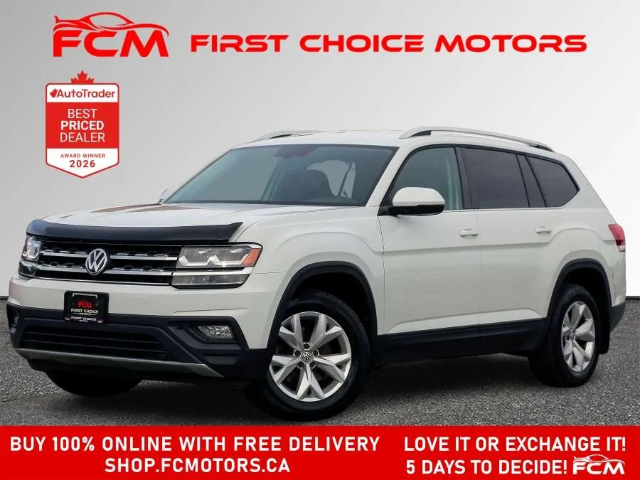 2018 Volkswagen Atlas COMFORTLINE 4MOTION | FULLY CERTIFIED WITH WARRANT, photo 1 of 32