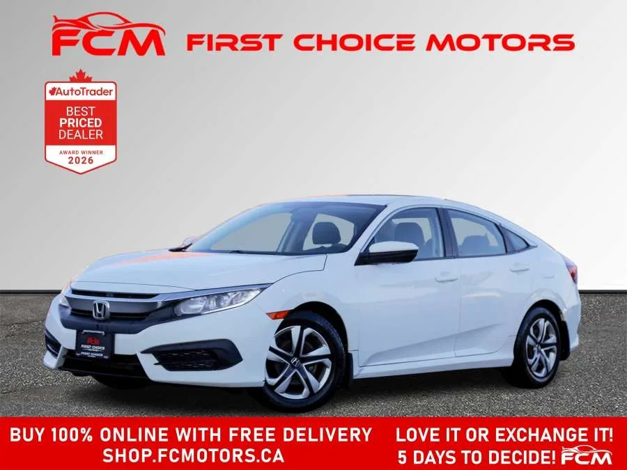 2017 Honda Civic Sedan LX | FULLY CERTIFIED WITH WARRANTY, photo 1 of 29