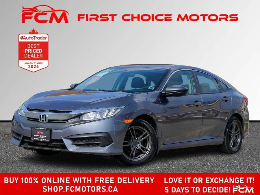 2016 Honda Civic Sedan LX | FULLY CERTIFIED WITH WARRANTY, photo 1 of 29