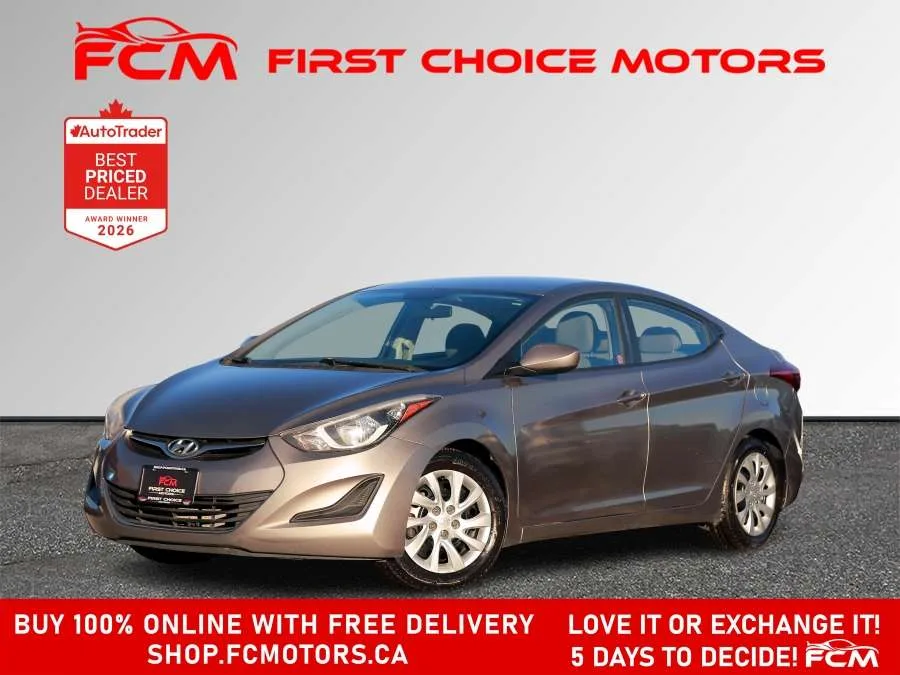 2014 Hyundai Elantra GL | FULLY CERTIFIED WITH WARRANTY, photo 1 of 27