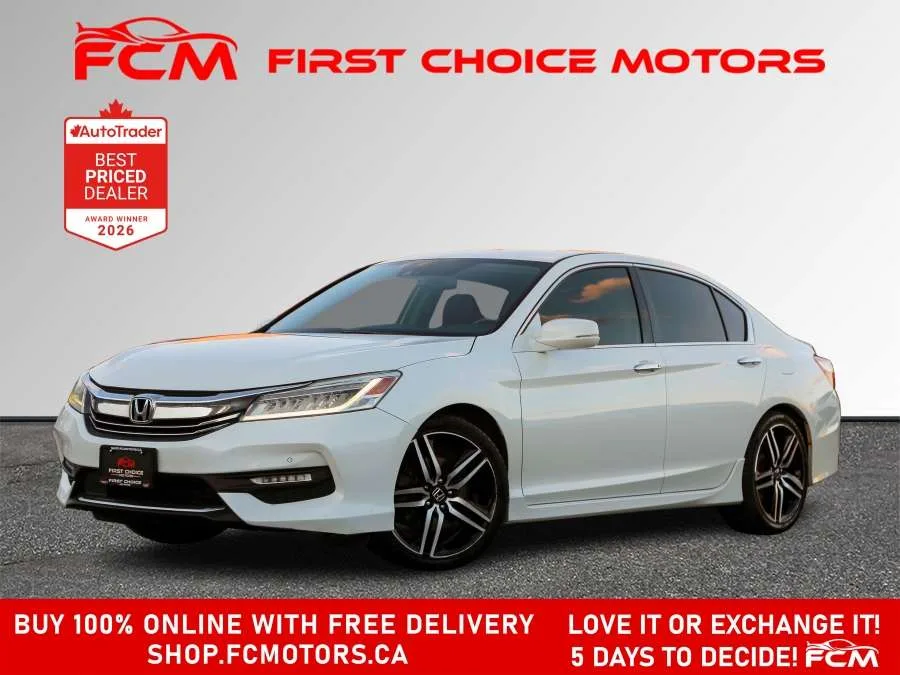 2017 Honda Accord Sedan TOURING | FULLY CERTIFIED WITH WARRANTY, photo 1 of 33