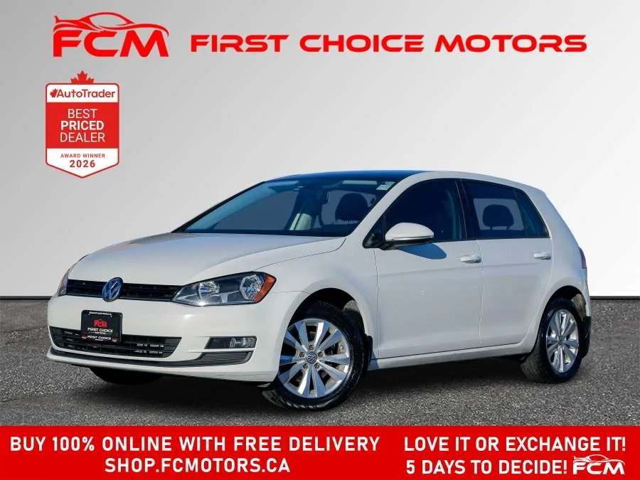 2017 Volkswagen Golf Hatchback TSI | FULLY CERTIFIED WITH WARRANTY, photo 1 of 31