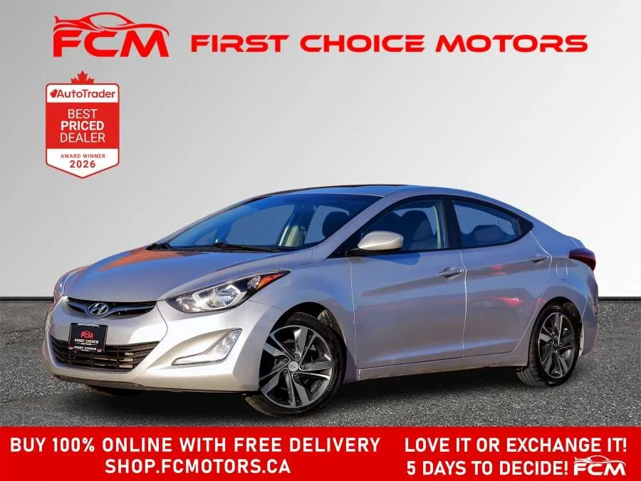 2015 Hyundai Elantra GLS | FULLY CERTIFIED WITH WARRANTY, photo 1 of 29