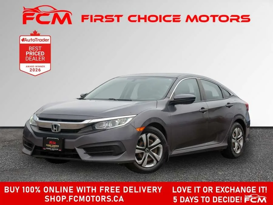 2017 Honda Civic Sedan LX | FULLY CERTIFIED WITH WARRANTY, photo 1 of 30