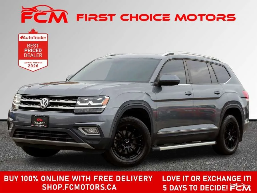 2018 Volkswagen Atlas SEL 4MOTION | FULLY CERTIFIED WITH WARRANTY, photo 1 of 32