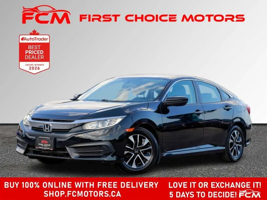2016 Honda Civic Sedan LX | FULLY CERTIFIED WITH WARRANTY, photo 1 of 29